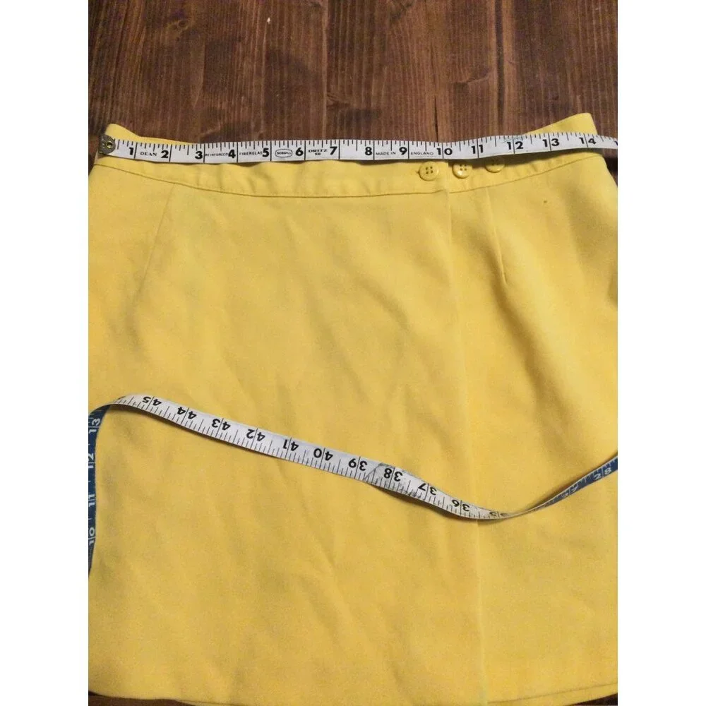 Vintage Kaelin Women's A-Line Mini Tennis Skirt Pockets Adjustable Waist Size 12